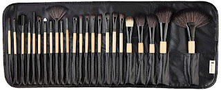 Best Makeup Brush Set With PU Leather Case (24 Pieces) Rs.599/-