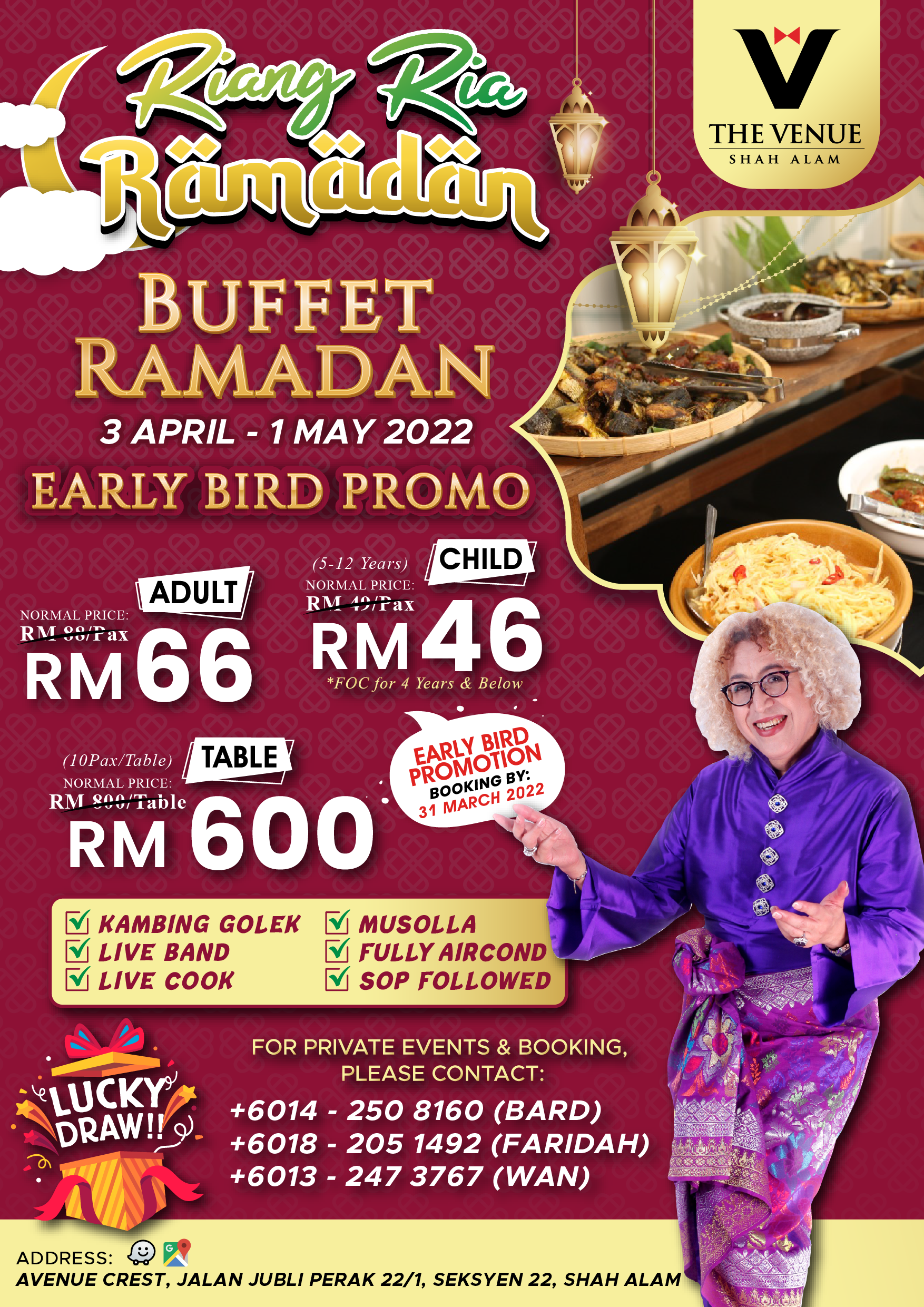 Bufet Ramadan 2022 - The Venue Shah Alam