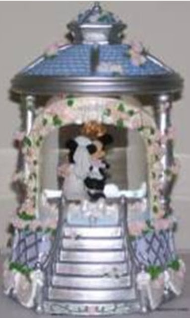 Mickey and Minnie Wedding Gazebo Snowglobe