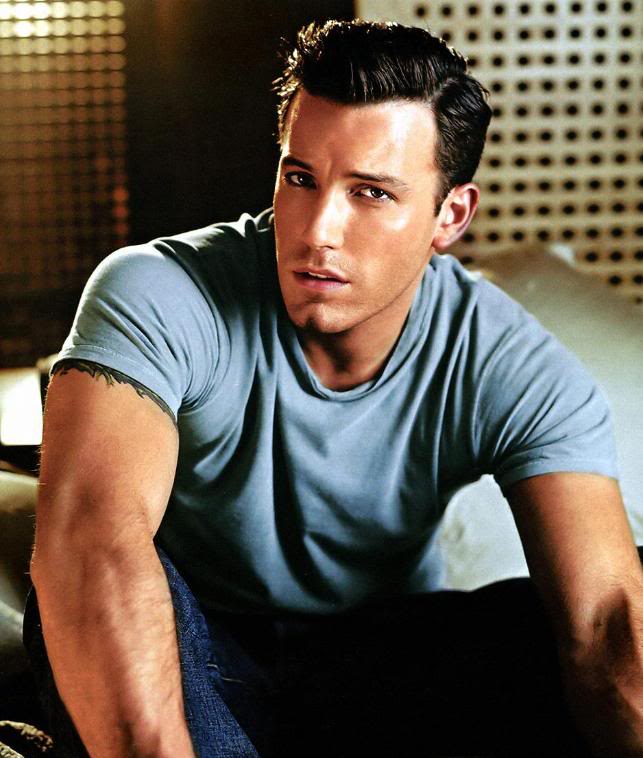 ben affleck. Ben Affleck barb wire tattoo on bicep.