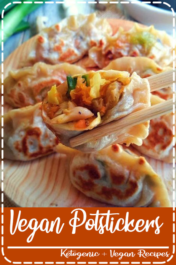 Veggie-stuffed potstickers: a great vegan and vegetarian appetizer or main dish. Make your own wonton wrappers to be sure they're free from all animal product.