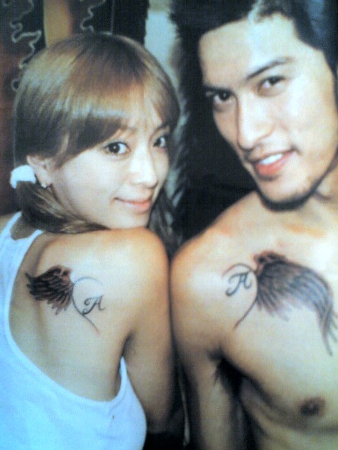 Couple matching tattoos are a source that binds a couple together forever 