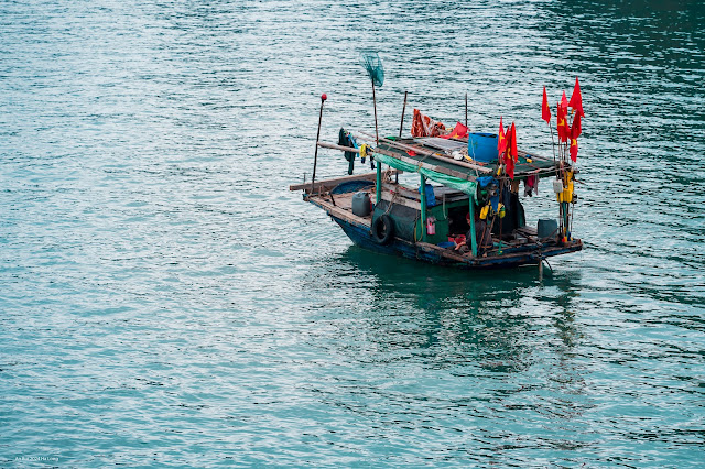 Fishing village in Ha Long bay