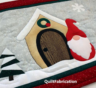 GNOME FOR THE HOLIDAYS-GNOME QUILT-QUILT PATTERN-TABLE RUNNER-CHRISTMAS QUILT