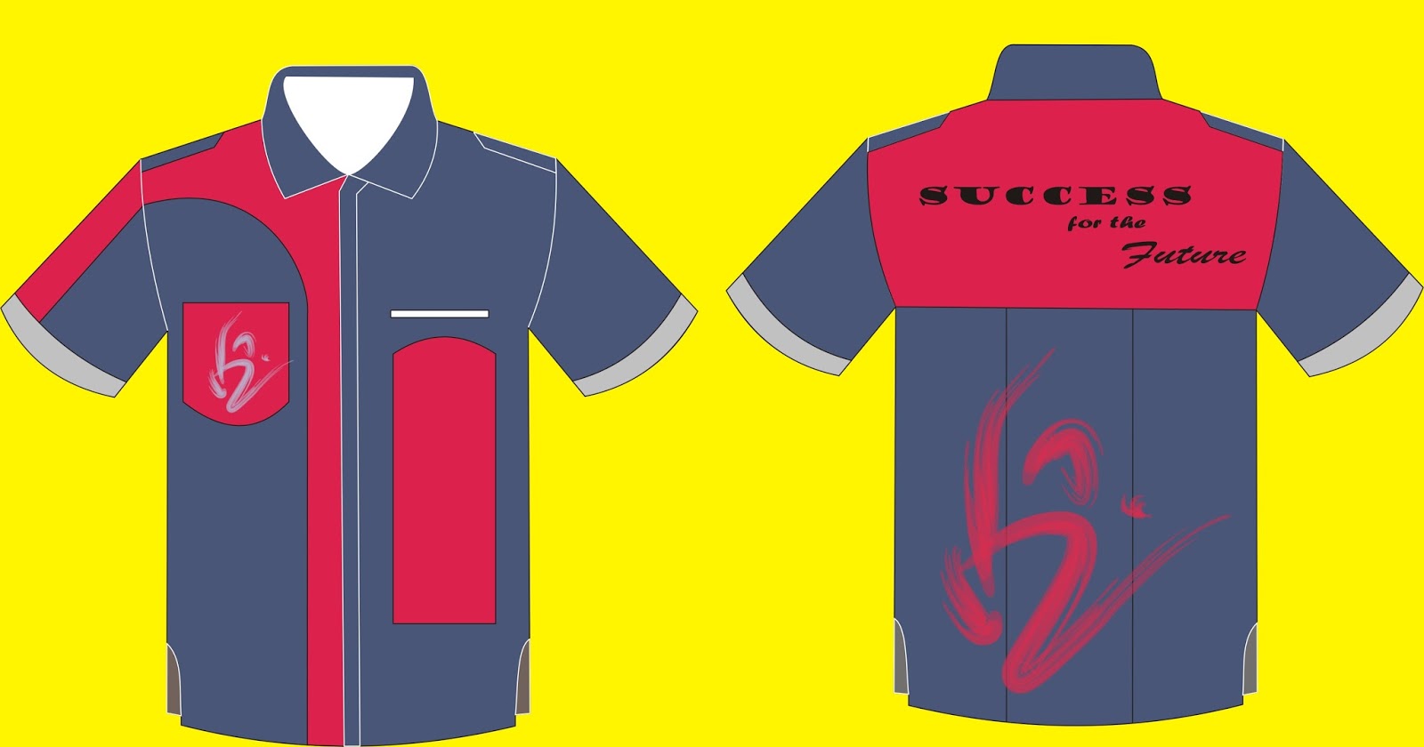 Contoh Desain  Gambar Kemeja  Pendek Sunrise