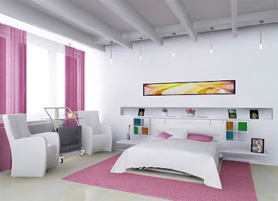 romantic-bedroom-pink-and-white-color-combination