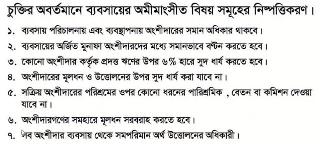 আংশীদারি ব্যবসায়ের হিসাব - এইচএসসি 2021 হিসাববিজ্ঞান ৩য় সপ্তাহ অ্যাসাইনমেন্ট উত্তর | HSC 2021 Accounting 2nd Paper 3rd Week Answer