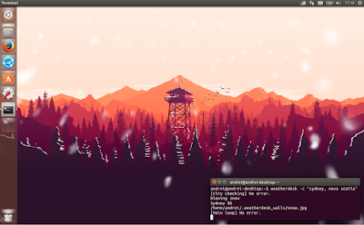 WeatherDesk weather-based wallpaper Linux