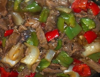 Pepper steak in a crock pot