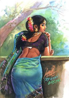 50 Most Beautiful Indian Women Paintings of All Times