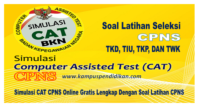  Simulasi  CAT  CPNS Online Gratis Lengkap Dengan Soal 