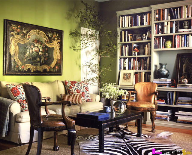 Eye For Design: Olive Green Interiors