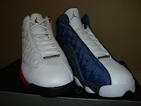 Air Jordan XIII - Red and White with Blue and Flint