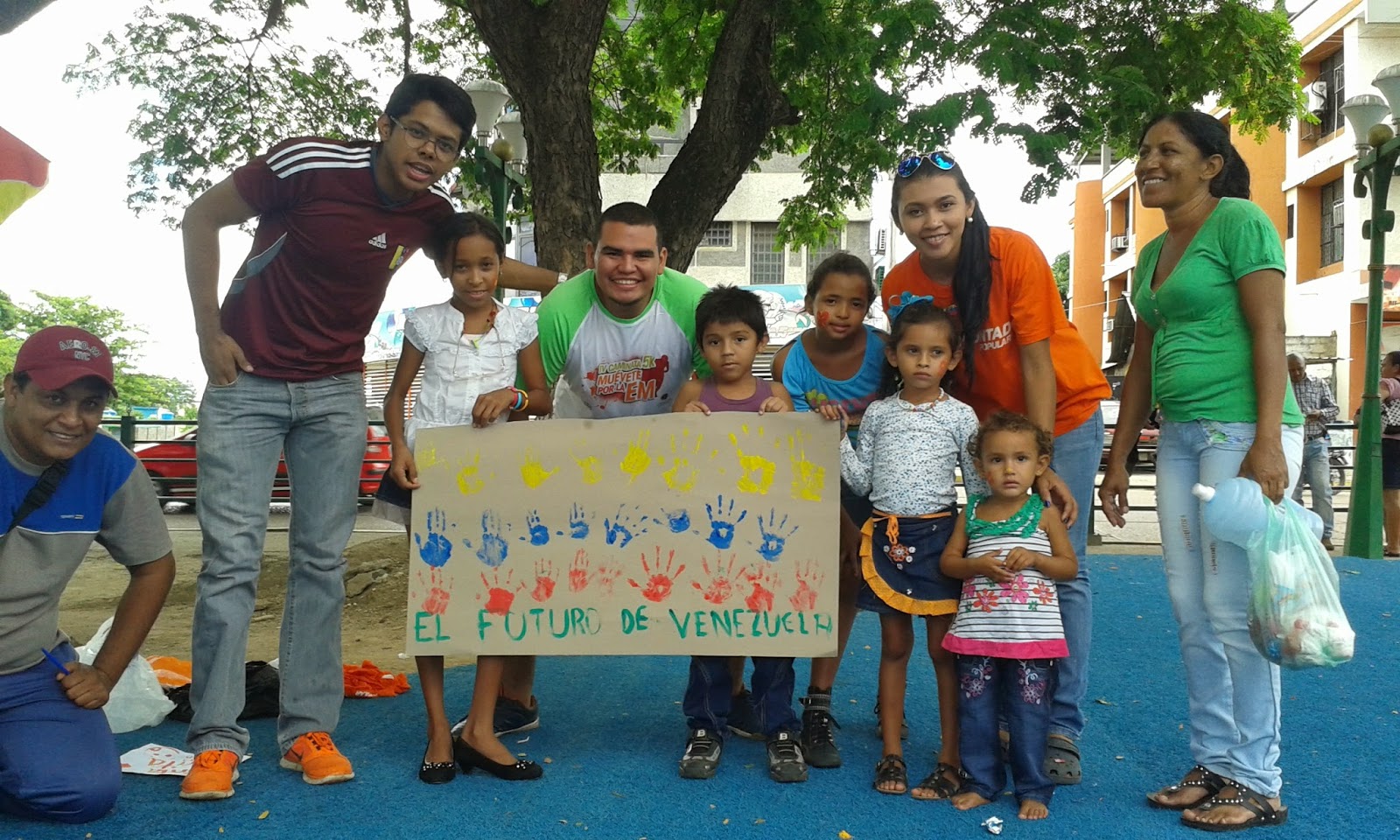 Jóvenes del partido naranja celebraron con actividades día del niño en San Fernando.
