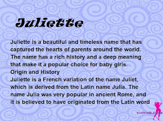 meaning of the name "Juliette"