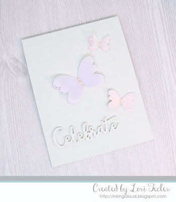 Celebrate card-designed by Lori Tecler/Inking Aloud-dies from Lil' Inker Designs