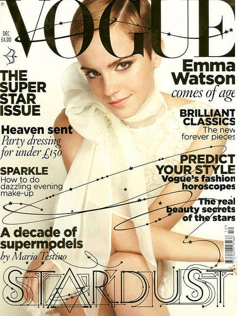 emma watson vogue cover uk. Emma Watson Vogue UK December