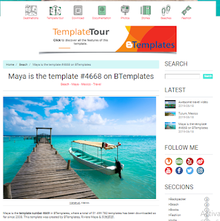 Maya Blogger Template