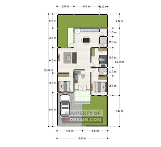 Rumah Minimalis Ukuran 9x12 1 Lantai
