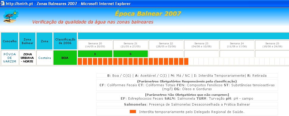 Salmonelas Póvoa de Varzim 2007