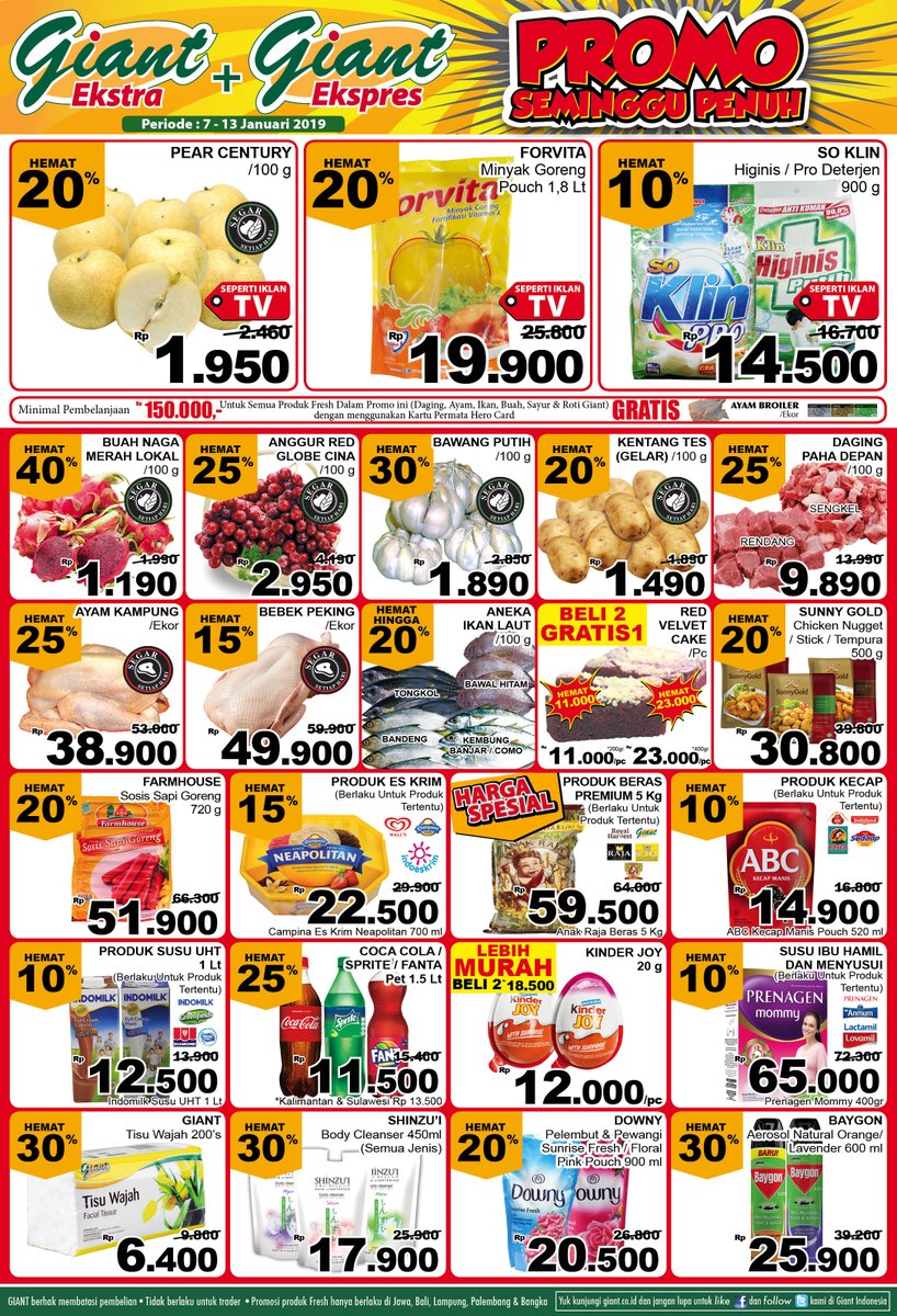 #Giant - Promo Katalog Seminggu Periode 07 - 13 Januari 2019