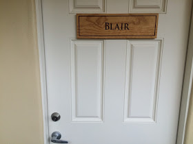 Blair room door