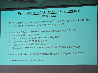 Community Preservation Committee recommends CPA funds for purchase of Schmidt's Farm (audio)