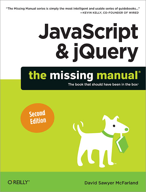 JavaScript and jQuery: The Missing Manual front cover