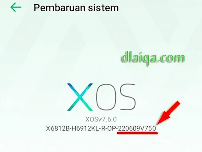 versi update 220609V750