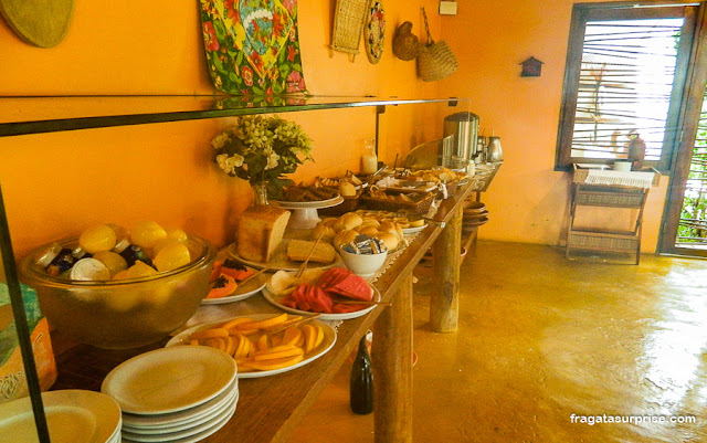 Café da manhã da Pousada Mar Aberto, Fernando de Noronha