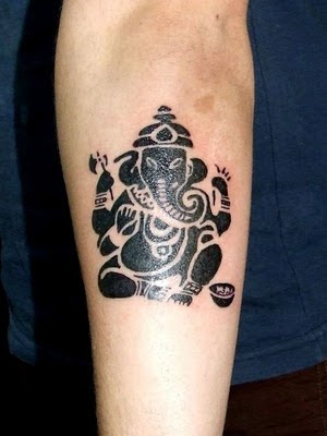  Ganesha Tribal Tattoo Designs