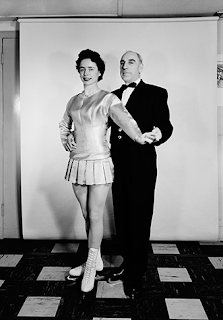 Alma English and Herbert Larson, a President of the Canadian Figure Skating Association from Saskatchewan