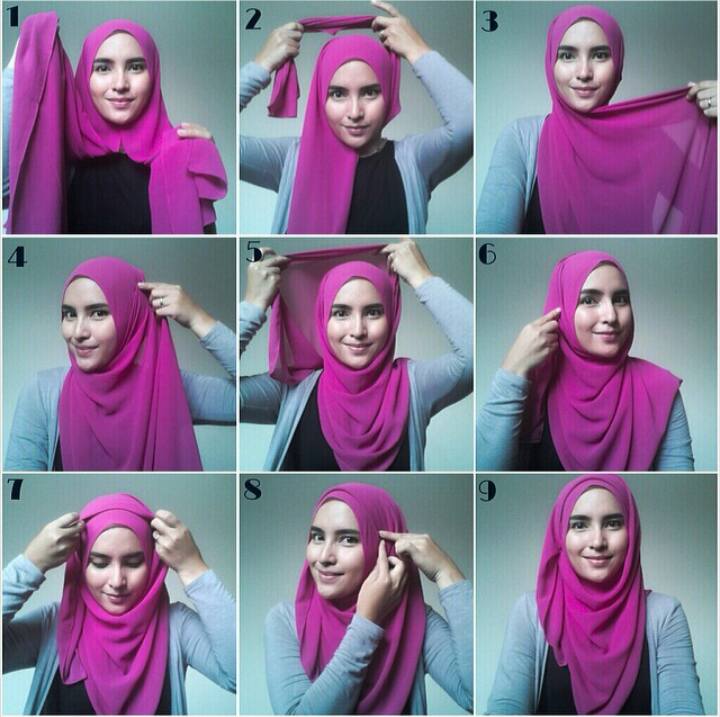 Tutorial Hijab Pashmina  Chirpstory