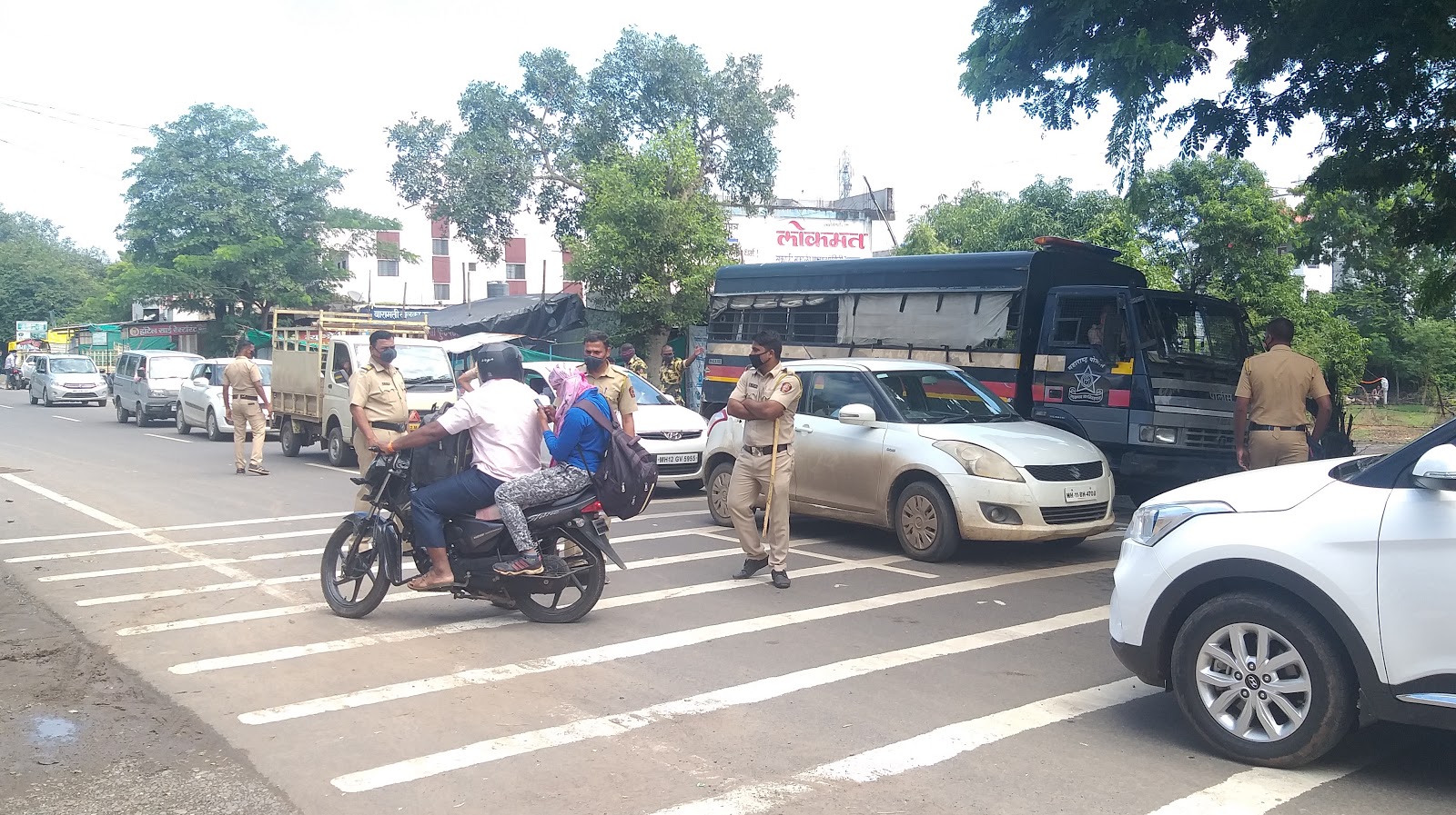 बारामती, ग्रामीण पोलिसांचा चोख बंदोबस्त