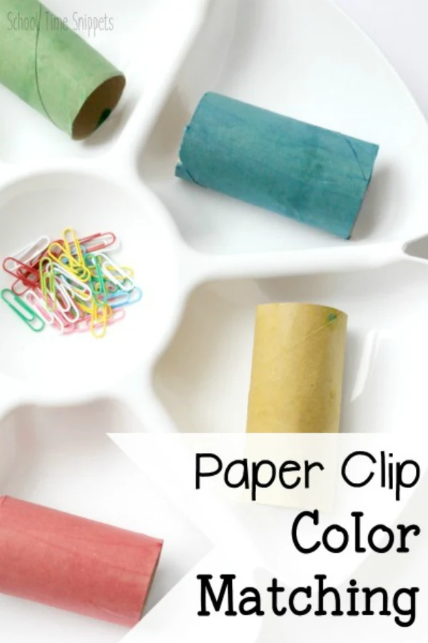 paper clip fine motor preschool activity