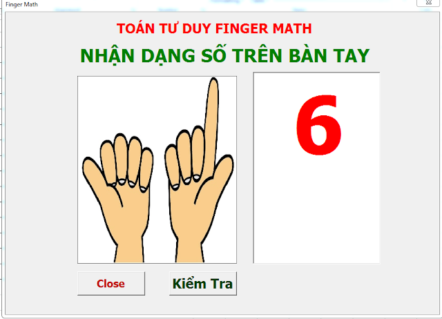 Phần mềm ảo tính Finger Math