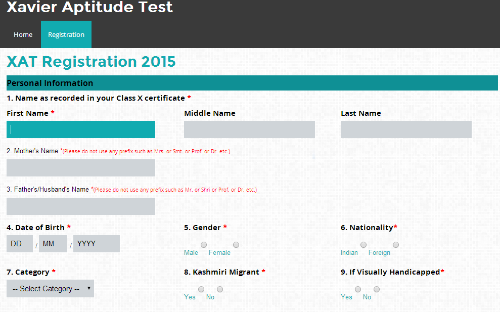 XAT 2015 Registration 02