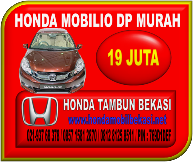 PROMO HONDA MOBILIO BEKASI DP MURAH 19 JUTA