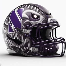 Northwestern Wildcats Halloween Concept Helmets