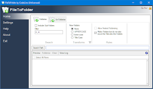 Captura de Pantalla de FileToFolder v5