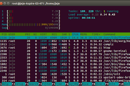 Cara Monitoring System Linux Menggunakan Htop