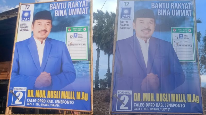 Dapil 1, Binamu Turatea Pilih Dr. Muh. Rusli Malli M.Ag Untuk DPRD Kab. Jeneponto 