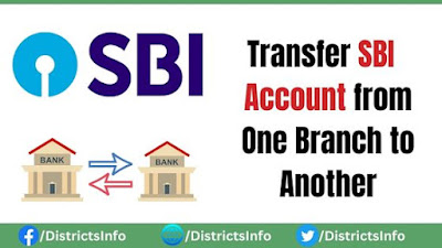 Transfer SBI Account from One Branch to Another Online