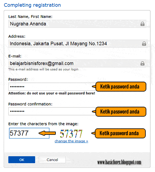 Pembuatan password Pembuatan password