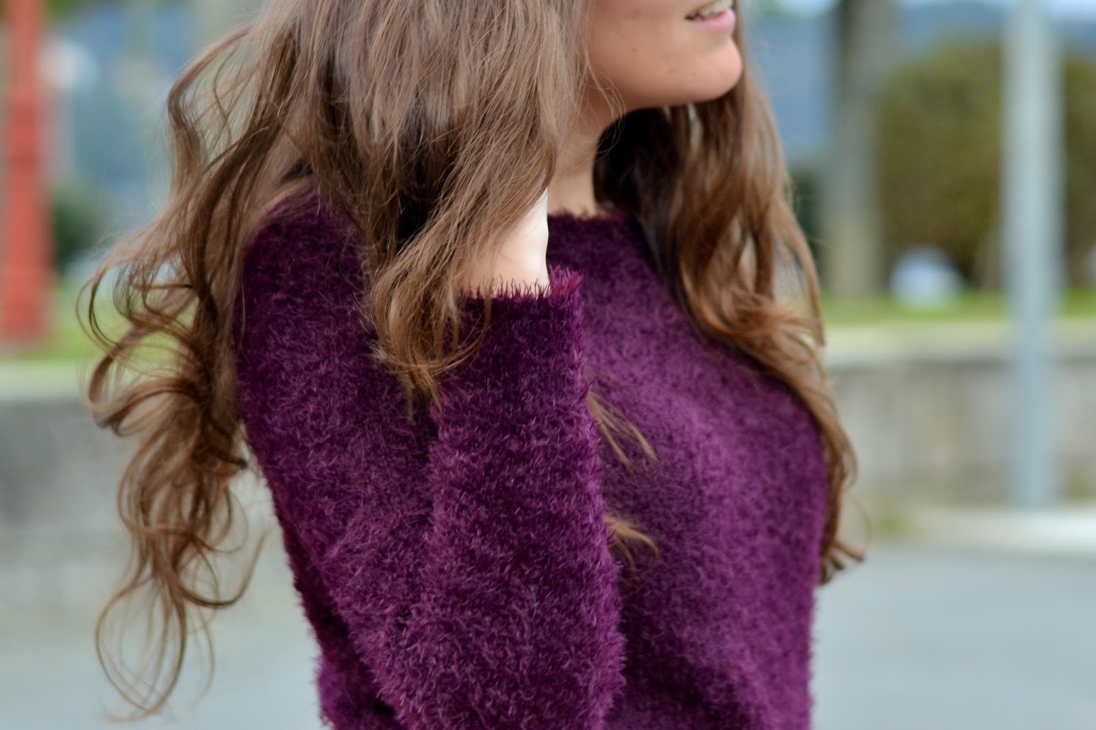 H&M purple sweater