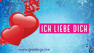 ich liebe dich  I love you in German Language 