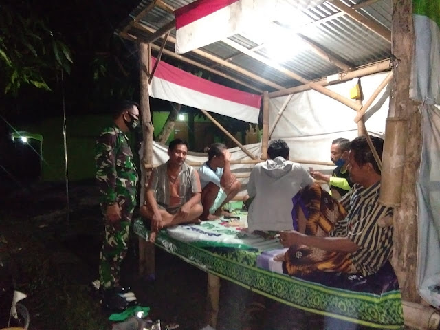 Jaga Kondusifitas Wilayah Babinsa Koramil Juwiring Lakukan Patroli Wilayah
