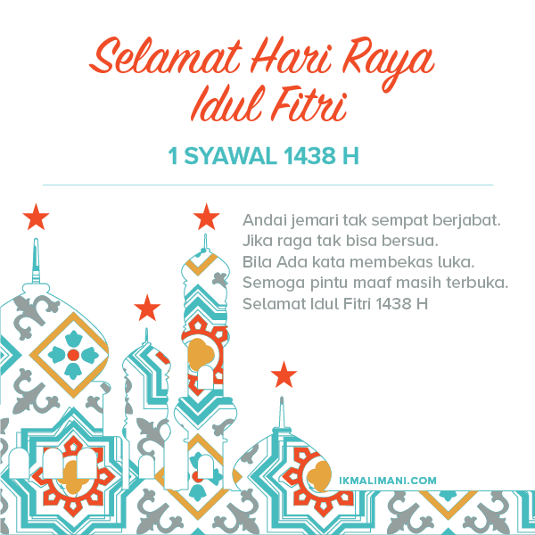 Gratis Kartu Ucapan Selamat Idul Fitri 2017 - IKMAL IMANI