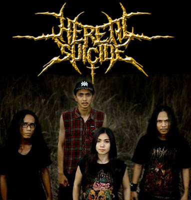 Download mp3 Heretic Suicide Band Death Metal Purwokerto - Jawa Tengah female vocal vokalis cewek logo font artwork