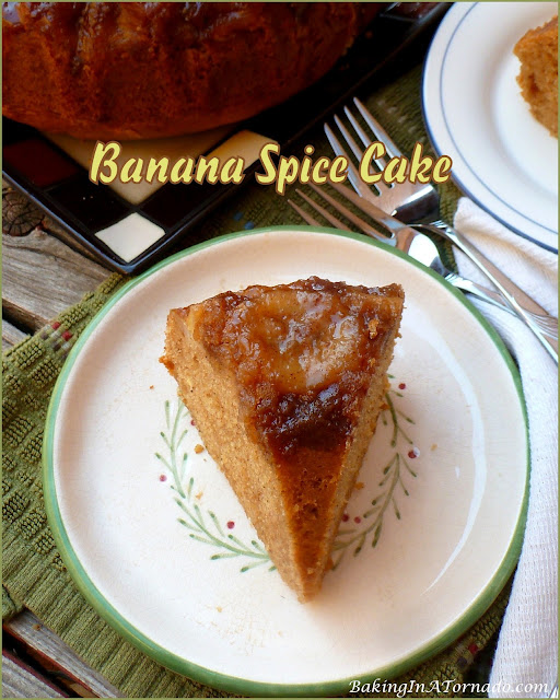 Banana Spice Cake | recipe developed by www.BakingInATornado.com | #recipe #bake